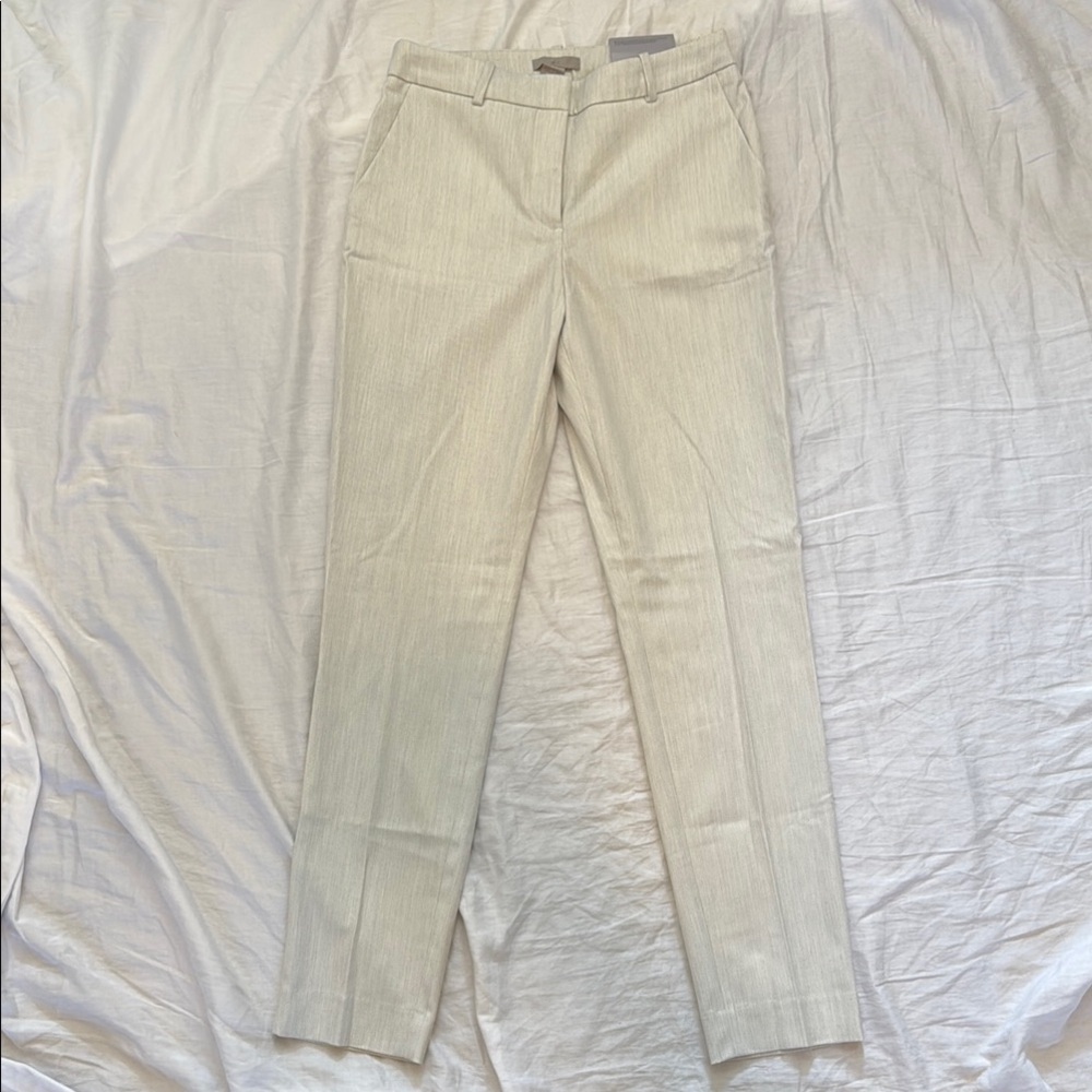 H&M Cream Trousers Lightweight Relaxed Fit